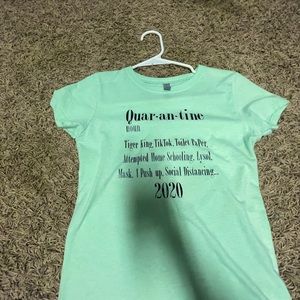 Girls quarantine noun T-shirt